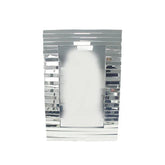 Decorative Silver Strip Bathroom Mirror – 80 x 120 cm
